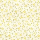 Велюр с принтом мелкий цветочек жёлтый 140 см